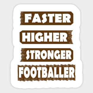 American Football Touchdown Runningback Sticker